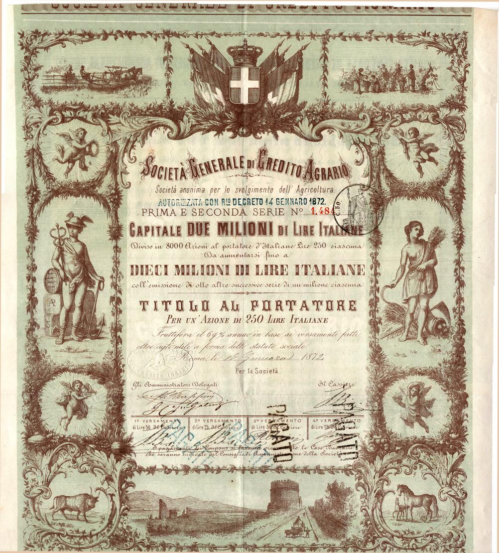 asta portafoglio storico 40 bologna titoli azioni bond certificati lettere cartamoneta buoni borsa stock exchange