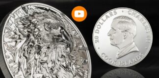 aquila calva cit coin invest moneta argento 20 dollari proof cook islands novità