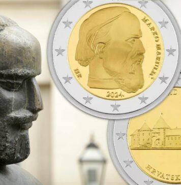 2 euro di croazia 2024 numismatica collezione euromonete valore letteratura architettura storia