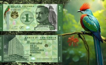 100 anni del quetzal moneta valuta guatemala denaro banca centale maya natura