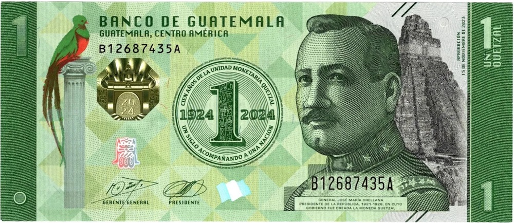 100 anni del quetzal moneta valuta guatemala denaro banca centale maya natura