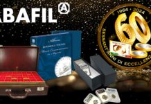 sessanta anni di successi abafil milano azienda brand made in italy collezionismo numismatica filatelia album valigette oblò accessori vassoi slab garretto made in italy qualità innovazione storia sconto promozione