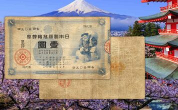 banconote di edoardo chiossone giappone yes sen francobolli tokyo arte incisione capolavoro rarità numismatica filigrana