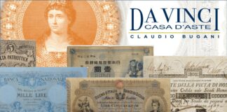 da vinci aste banconote cartamoneta scripofilia biglietti monete libri numismatica claudio bugani lire scudi euro yen dollari rubli filigrana valore rarità