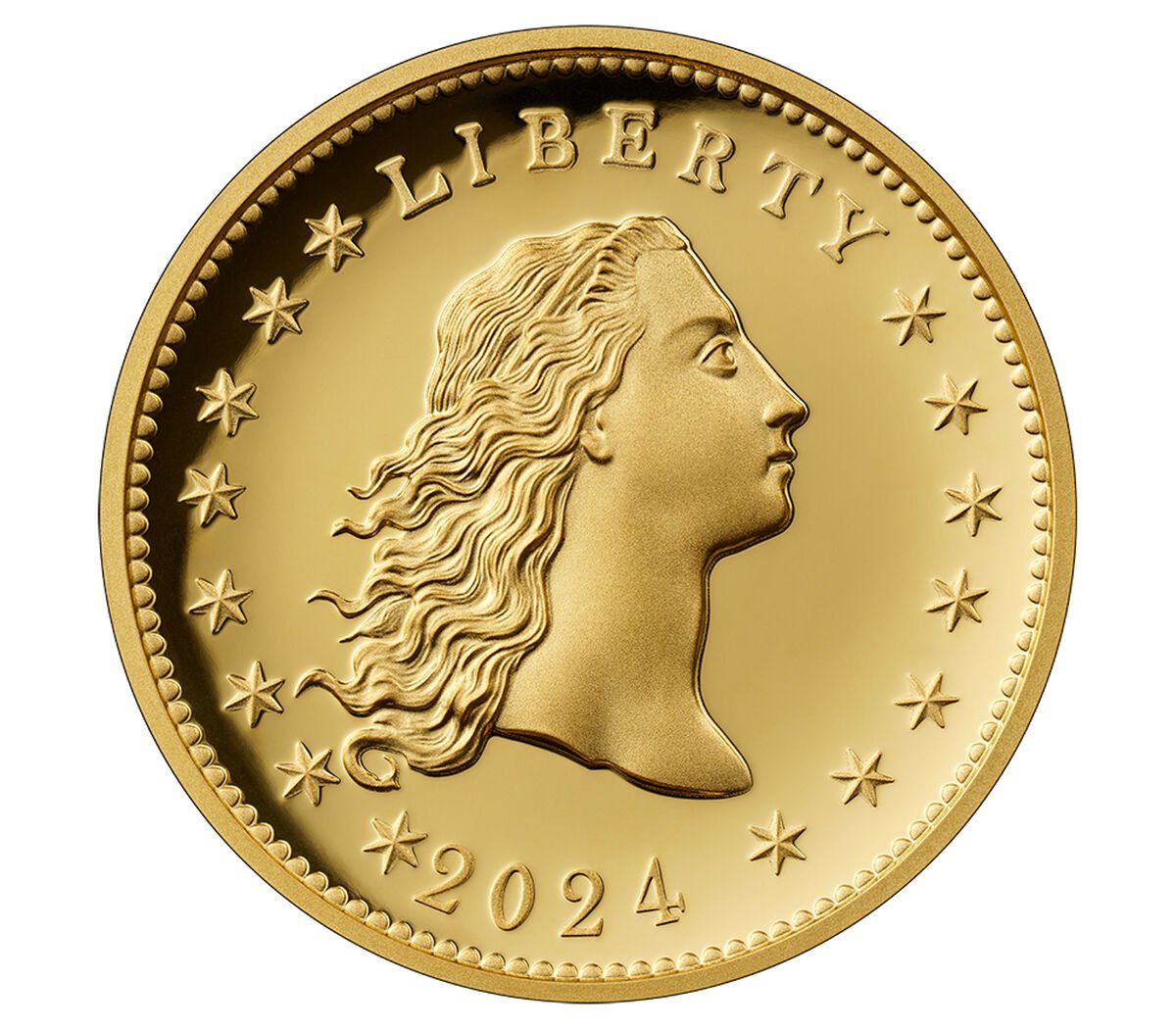 dollaro flowing hair stati uniti d'america oro argento us mint oncia valore prezioso libertà aquila george washington anniversario