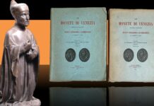 grosso particolare di antonio venier moneta argento venezia rinascimento rarità numismatica conferenza milano