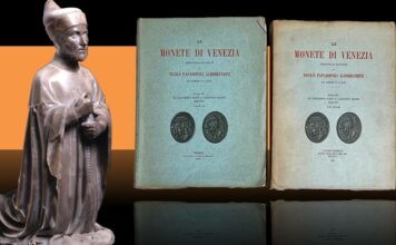 grosso particolare di antonio venier moneta argento venezia rinascimento rarità numismatica conferenza milano