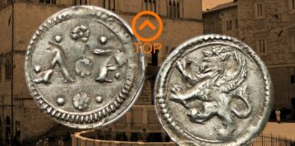 moneta inedito perugia zecca argento rinascimento grifone augusta perusia unica rarità numismatica