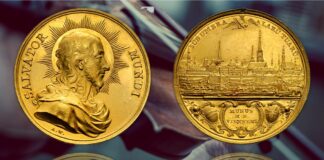 medaglia del salvatore vienna salvatormedaille oro argento cristo vedutà città premio onorificenza niccolò paganini violino musica virtuoso compositore