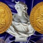 quadrupla della reggenza 1676 savoi torino oro rarità numismatica moneta asta bolaffi madonna gesù madre figlio