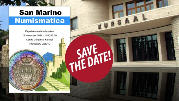 san marino numismatica 2024 fiera convergno collezionismo monete medaglie banconote euro lire oro asta