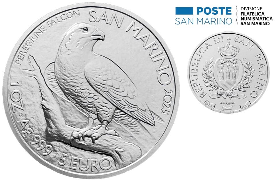 euro monete sammarinesi 2025 san marino numismatica collezione novità expo osaka bizet michelangelo giubileo anno santo orchidee falco pellegrino oro argento rarità valore bullion