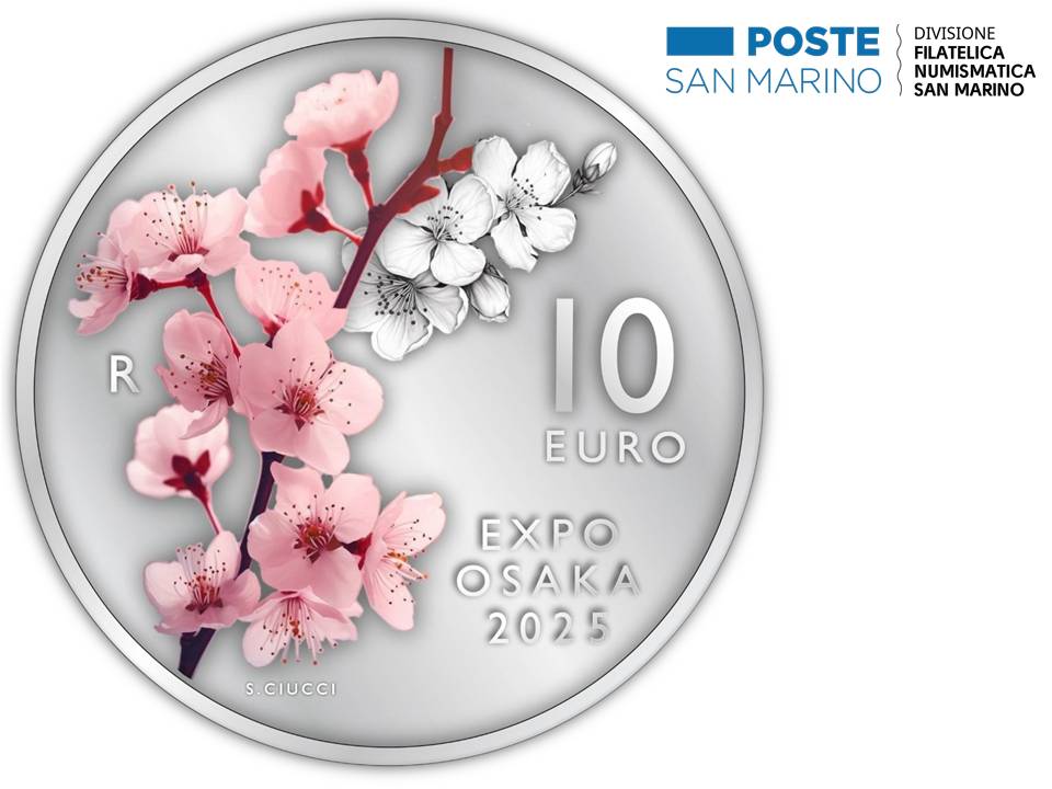 euro monete sammarinesi 2025 san marino numismatica collezione novità expo osaka bizet michelangelo giubileo anno santo orchidee falco pellegrino oro argento rarità valore bullion