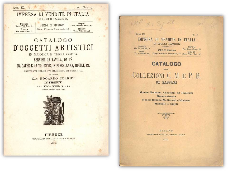 jules sambon antiquario numismatico monete antichità archeologia beni culturali legge tutela commercio collezione asta napoli milano parigi roma