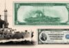 2 dollari usa 1918 banconota federal reserve corazzata new york flotta marina guerra stati uniti oceano crociera