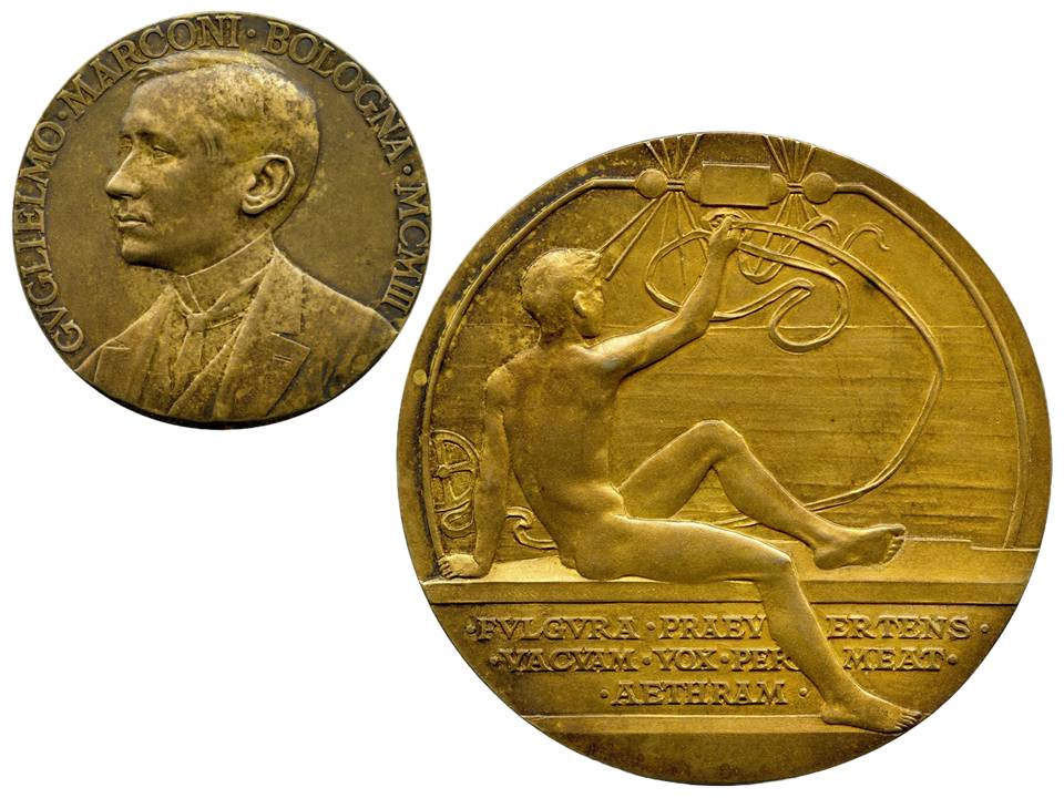 guglielmo marconi mostra medaglie museo civico archeologico bologna monete banconote numismatica lire italia