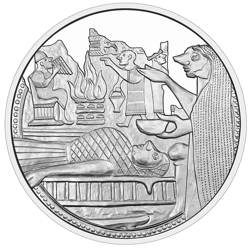 trittico di monete per hallstatt austria età del bronzo preistoria sale commercio estrazione rito cimitero tombe argento euro euromoneta collezione numismatica