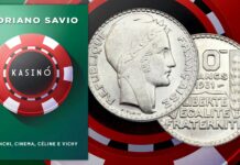 Kasinó. Franchi, cinema, Céline e Vichy libro Adriano Savio numismatica storia guerra roulette cognac truffa romanzo fantasy economia costume