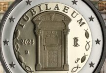 2 euro anno santo 2025 italia porta santa papa francesco vico consorti san pietro misericordia pellegrini speranza fede ipzs mef collezione numismatica moneta