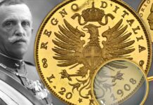 20 lire 1908 aquila sabauda asta rarità collezione reale furto indagini guardia di finanza procura di roma domenico luppino numismatica stato collezionismo