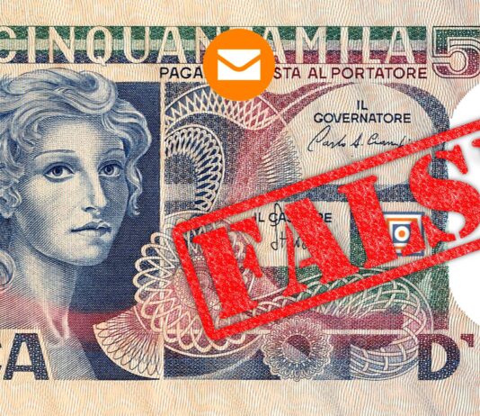 50.000 lire volto di donna banconota cartamoneta banca d'italia falso falsari gerardo vendemia expertise collezione monete medaglie numismatica