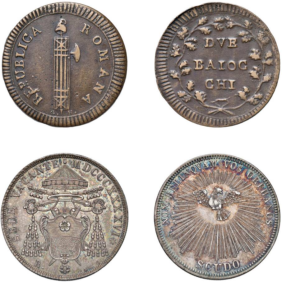 asta princeps di numismatica picena live deamoneta monete oro argento bronzo mistura marche umbira lazio papa papali stato pontificio rarità valore collezione