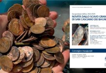 san casciano dei bagni archeologia numismatica statue gioielli monete scavo tesoro conferenza università cattolica milano streaming