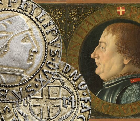 filippo ii di savoia senzaterra duca testone ducato monete oro argento numismatica ritratto fert